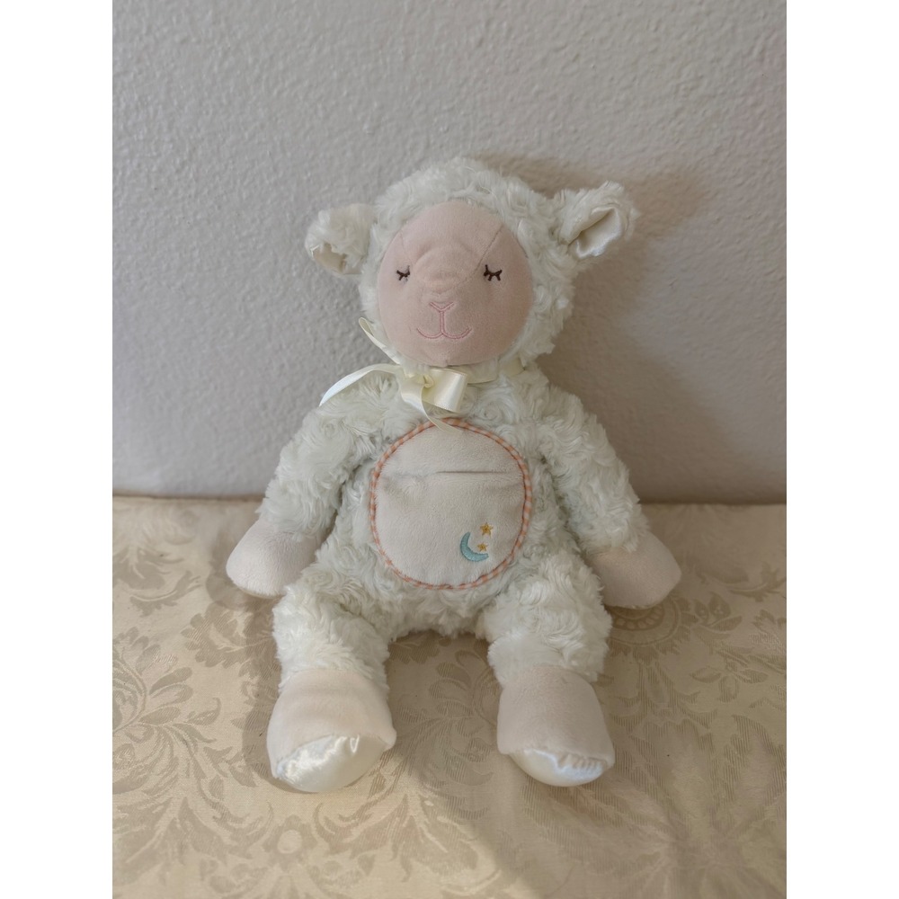 Douglas Baby Cuddle Toys White Lamb Plush Moon Stars Sheep 13 inch 2018